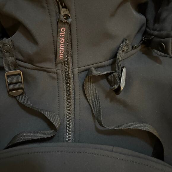 Mamalila Allrounder Black Softshell Maternity and Babywearing Jacket M - Picture 3 of 15